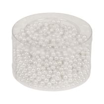 tételeket Dekoratív gyöngyök kézműves gyöngyök befűzéséhez fehér 6mm 300g