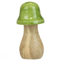 tételeket Díszgomba fa fa gomba világoszöld fényes H6/8/10cm 3 db-os készlet