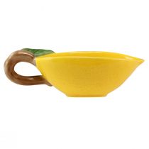 tételeket Dekoratív citromos tál kerámia citromos tál sárga 17×8cm