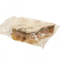 tételeket Dekoratív pillangók dekoratív fogas bézs/rózsaszín/sárga 12cm 12 db