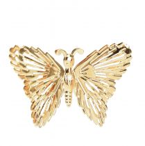 tételeket Dekoratív pillangók fém függő dekoráció arany 5cm 30db