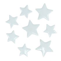 tételeket Deco csillagok fehérre szórni 4-5cm 72p