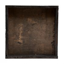 tételeket Dekoratív tálca négyzet alakú fatálca barna 20×20×3,5 cm