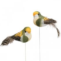 Deco madarak mini madár drótrugós dekoráció 3×6cm 12db