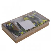 tételeket Deco Birds on Wire Spring Deco Blue Tit 10×3cm 9db