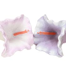 tételeket Dekoratív Harangvirág Medálok, Lila és Fehér, 6 Darabos Szett, Ø3,5cm, M8cm, Tavaszi és Húsvéti Dekorációk