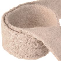 tételeket Dekoratív szalag, órózsaszín, széles, gyapjúhatású ajándékszalag, 40 mm, 8 m