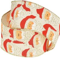 tételeket Dekoratív szalag Mikulás díszszalag 60mm 10m