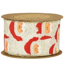 tételeket Dekoratív szalag Mikulás díszszalag 60mm 10m