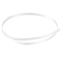 tételeket Dekoratív szatén szalag, fehér dupla szatén szalag, 3 mm, 50 m