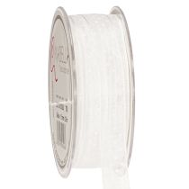 tételeket Ünnepi díszszalag ajándékok és kézműves projektek díszítésére, 1,5 cm széles, 20 m hosszú