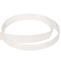 tételeket Ünnepi díszszalag ajándékok és kézműves projektek díszítésére, 1,5 cm széles, 20 m hosszú