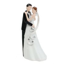 Dekorációs figura esküvői pár 10,5 cm