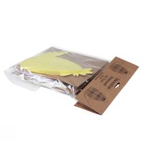 tételeket Dekoratív figurák méhsejt csirke sárga zöld lila 18,5x12x20cm 3db