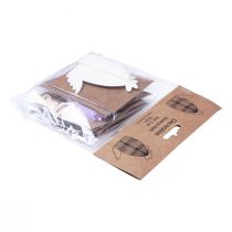 tételeket Dekoratív figurák méhsejt papír csirkék színes 7,5×4,5×8 cm 6db