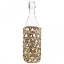 tételeket Deco palack üveg üvegüveg dekoráció fonott Ø9,5cm H31cm