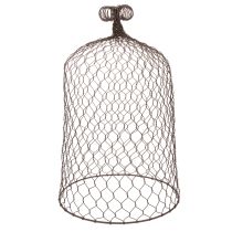tételeket Dekoratív fém csengő, mászóeszköz, dróthálós kapucni, barna, rozsdabarna felület, M50/41cm Ø30/25cm, 2 db-os szett