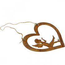 tételeket Deco fogas fém patina deco szív angyal Ø15cm 6db