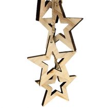 tételeket Deco fa akasztó csillag 50cm natúr 1db