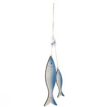 tételeket Dekoratív akasztós hal kék fehér pikkely 11,5/20cm 2 db-os készlet