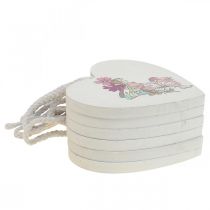 tételeket Akasztható díszszív, szívmanó medál díszítés 12cm 6db