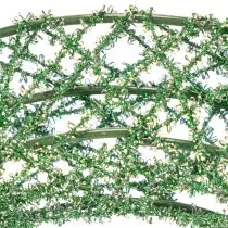 tételeket Zöld dekoratív drótháló koszorú barkácsoláshoz, 19 cm, 2 darab