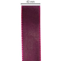 tételeket Ajándékszalag, lila taft szalag, elegánsan fényes, 25 mm széles, 50 m hosszú