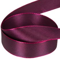 tételeket Ajándékszalag, lila taft szalag, elegánsan fényes, 25 mm széles, 50 m hosszú
