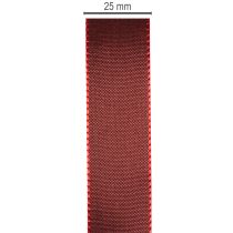 tételeket Ajándékszalag, elegáns és fényes taft szalag ünnepi alkalmakra, 25 mm széles, 50 m hosszú