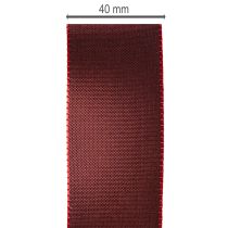 tételeket Piros taft díszszalag, sokoldalú, 40mm x 50m