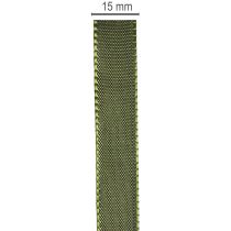 tételeket Ajándékszalag szőtt szegéllyel, taft szalag kézműveskedéshez, 15 mm széles, 50 m hosszú