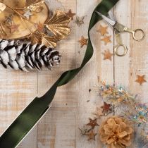 tételeket Dekoratív szalag, fényes taft szalag díszítéshez, 25 mm széles, 50 m hosszú