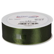 tételeket Szatén szalag ajándékcsomagoláshoz, taft szalag, zöld, 40 mm széles, 5 m hosszú