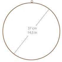 Díszkarika, fém gyűrű, díszgyűrű patina akasztásához Ø37cm 3db