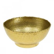 Dekoratív fémtál Vintage tál arany Fémtál Ø16cm