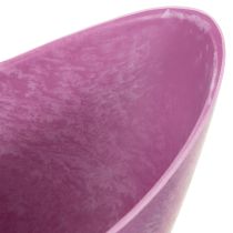 tételeket Dekoratív tál műanyag rózsaszín 20cm x 9cm M11.5cm 1 darab