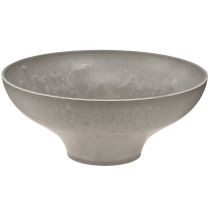 tételeket Dekoratív tál talppal, kerek virágtál, szürke, Ø19cm, M8cm