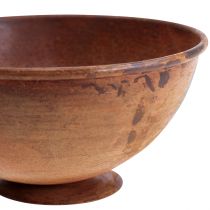 tételeket Dísztál fémtál rozsda dekoráció vintage Ø34cm H12cm