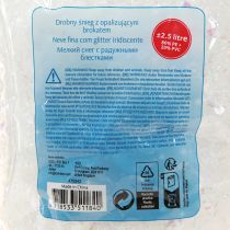 tételeket Dekoratív hópehely finom hófehér hópelyhek irizáló 2,5L × 2db