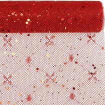 Christmas Deco Fabric poliészter piros x 2 válogatott 35x200cm