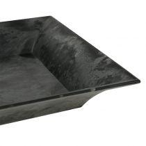tételeket Dekoratív tálca márványozott antracit 36x17cm 6db