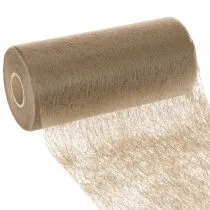 tételeket Nem szőtt asztaldísz tekercs 24 cm x 25 m barna színben ünnepi asztalokra
