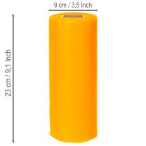 tételeket Nem szőtt asztali futó, sárga, 23 cm, modern asztaldísz tekercs