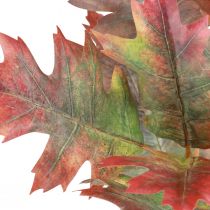 Deco ág őszi deco levelek tölgy levelek piros, zöld 100cm