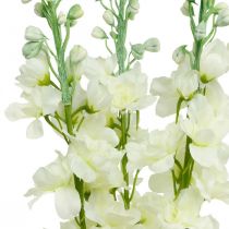 tételeket Delphinium fehér művirág Delphinium selyemvirág Művirág 3db