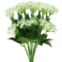 tételeket Virágzó kapor, műfű, dísznövény zöld, fehér 49cm 9db