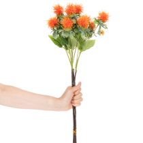 tételeket Mű narancssárga sáfrány művirág vázába és dekorációhoz, 55 cm, 4 darab