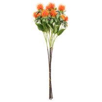 tételeket Mű narancssárga sáfrány művirág vázába és dekorációhoz, 55 cm, 4 darab