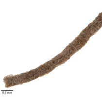 tételeket Barna gyapjúzsinór, 55m díszzsinór virágkötészethez és kézműveskedéshez