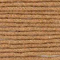tételeket Barna gyapjúzsinór arany cérnával, 5m x 5mm dróttal, díszítéshez és kézműveskedéshez